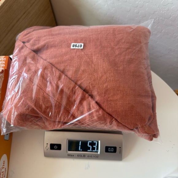 Anthropologie Vintage Washed Linen Blazer Terra Cotta Orange Split Back - Picture 11 of 11